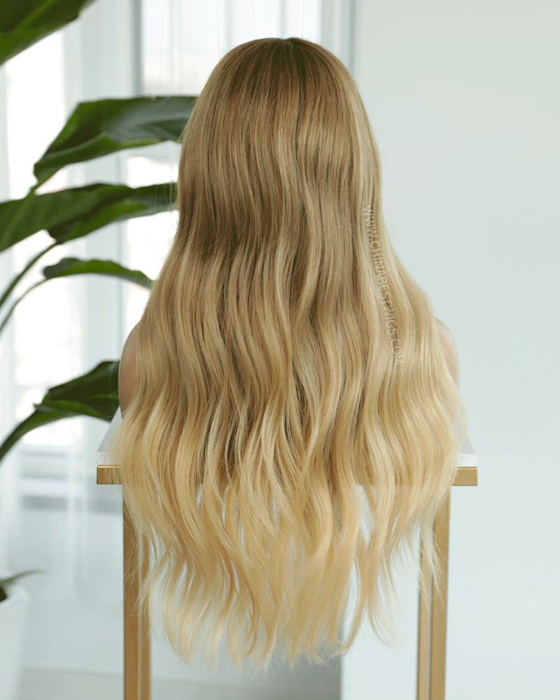 SP89 20 Inch Wavy 150% Density Ombre Color Lace Top Wigs